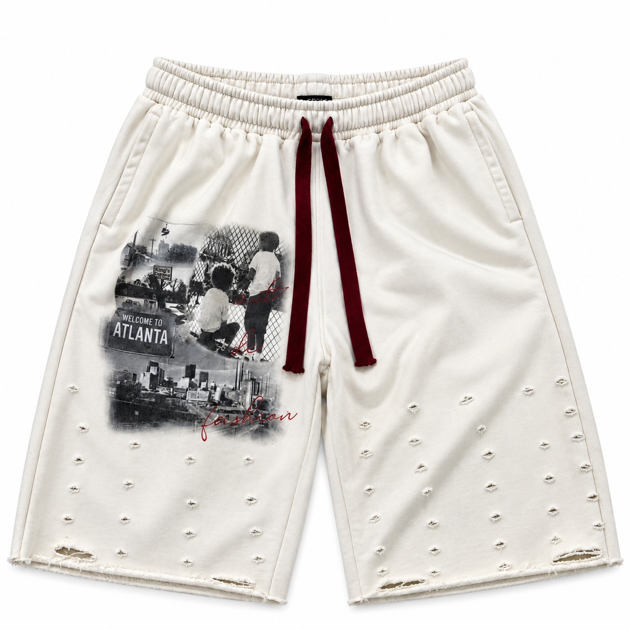 Cream 3/4 Shorts
