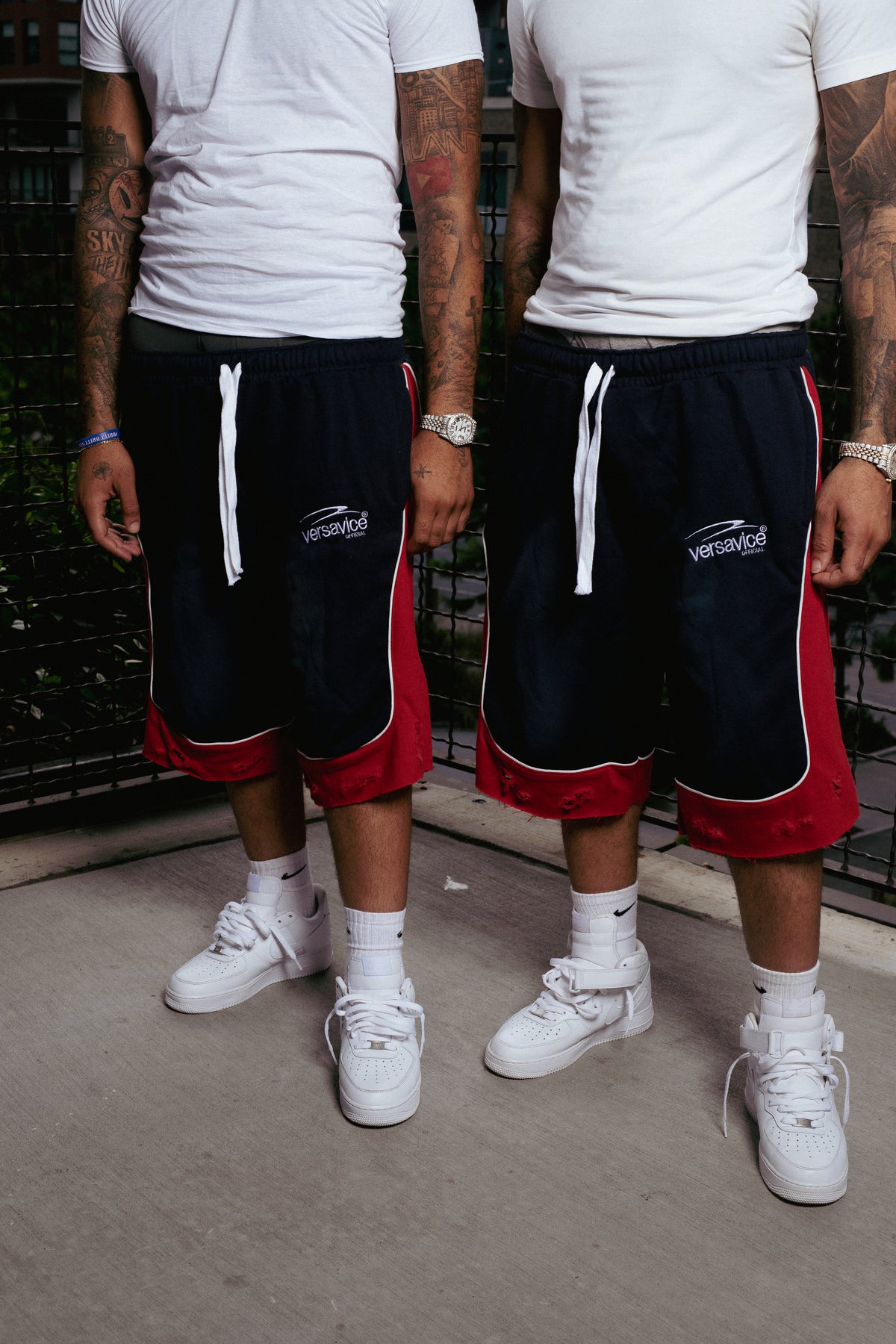 Navy 3/4 Shorts