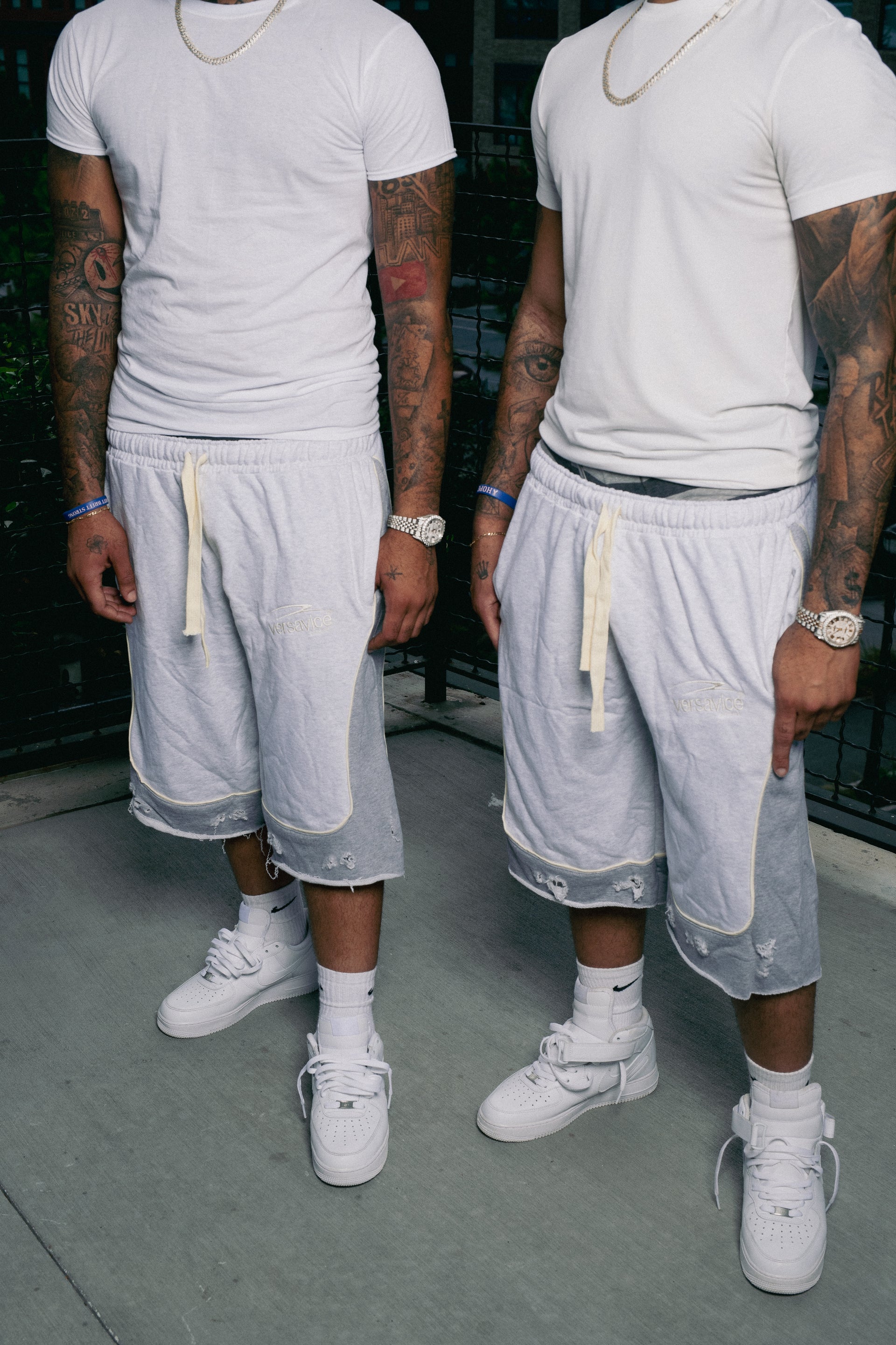 Grey 3/4 Shorts