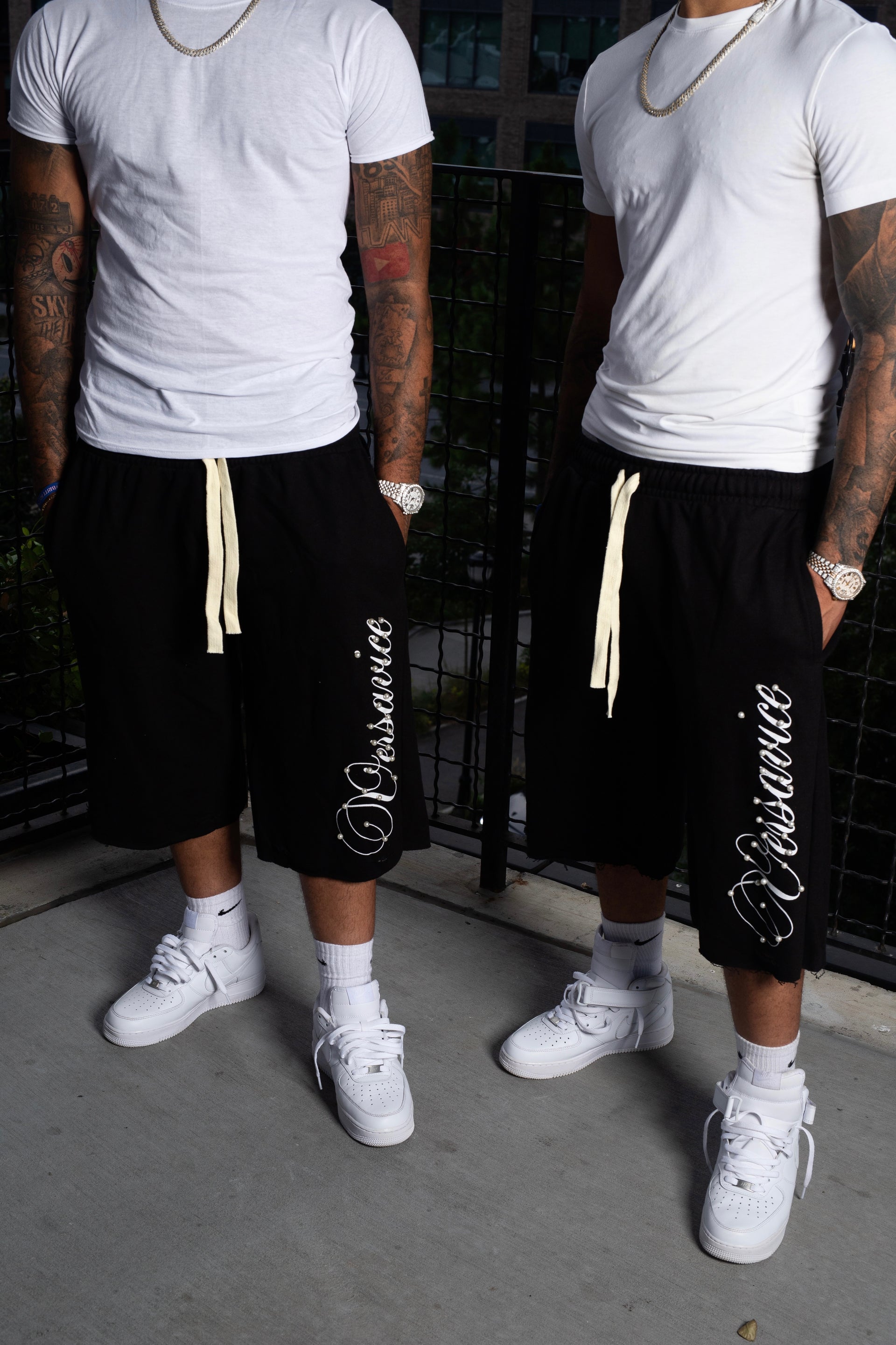 Pearlized 3/4 Shorts